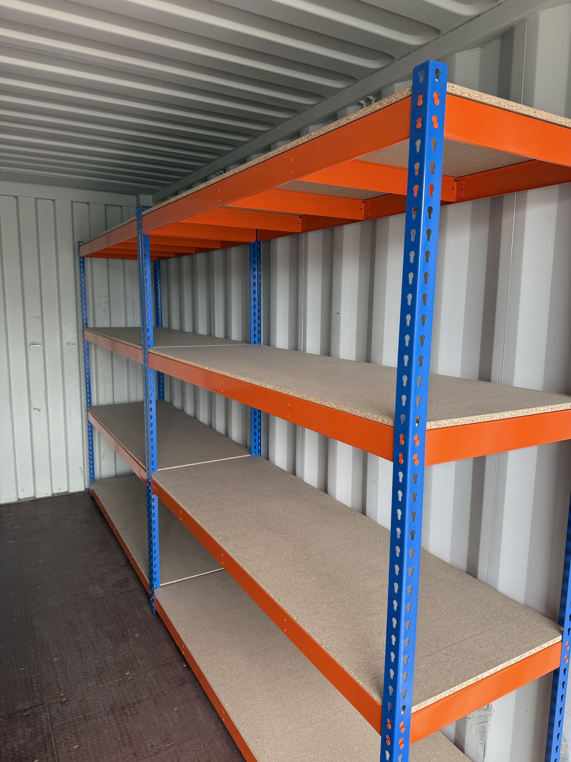 Heavy duty racking installed in an industrial environment